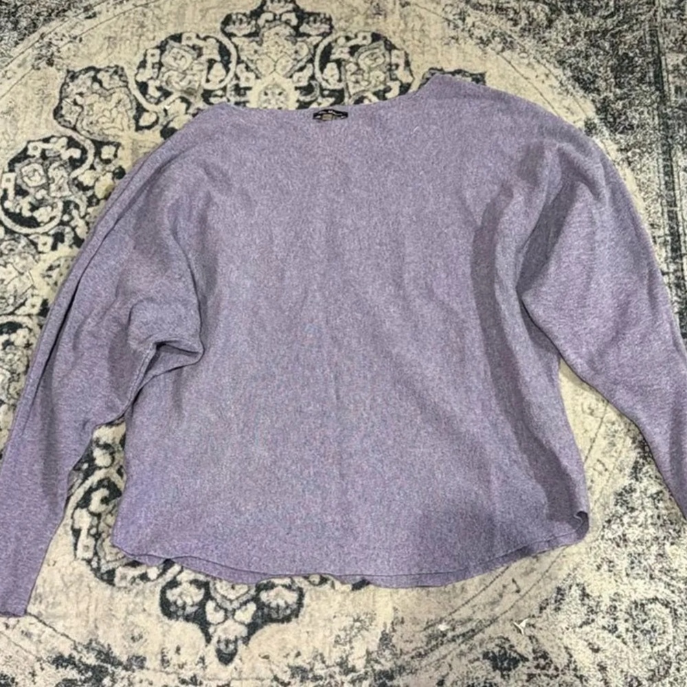 long sleeve wide neck sweater